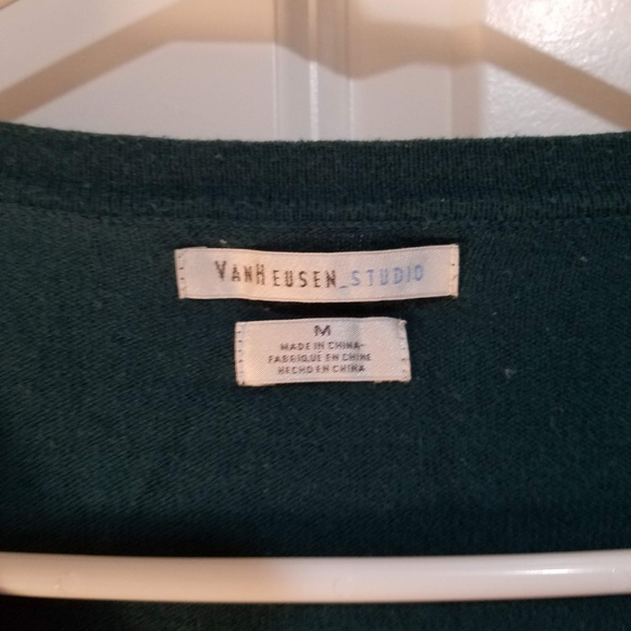 Laced front olive green cardigan - Picture 4 of 7